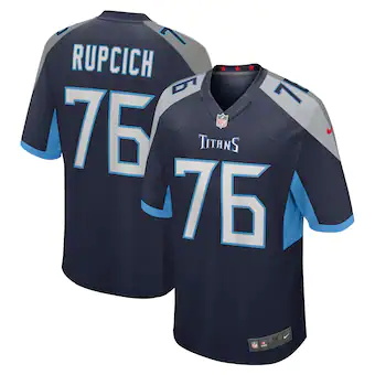 mens nike andrew rupcich navy tennessee titans game player 